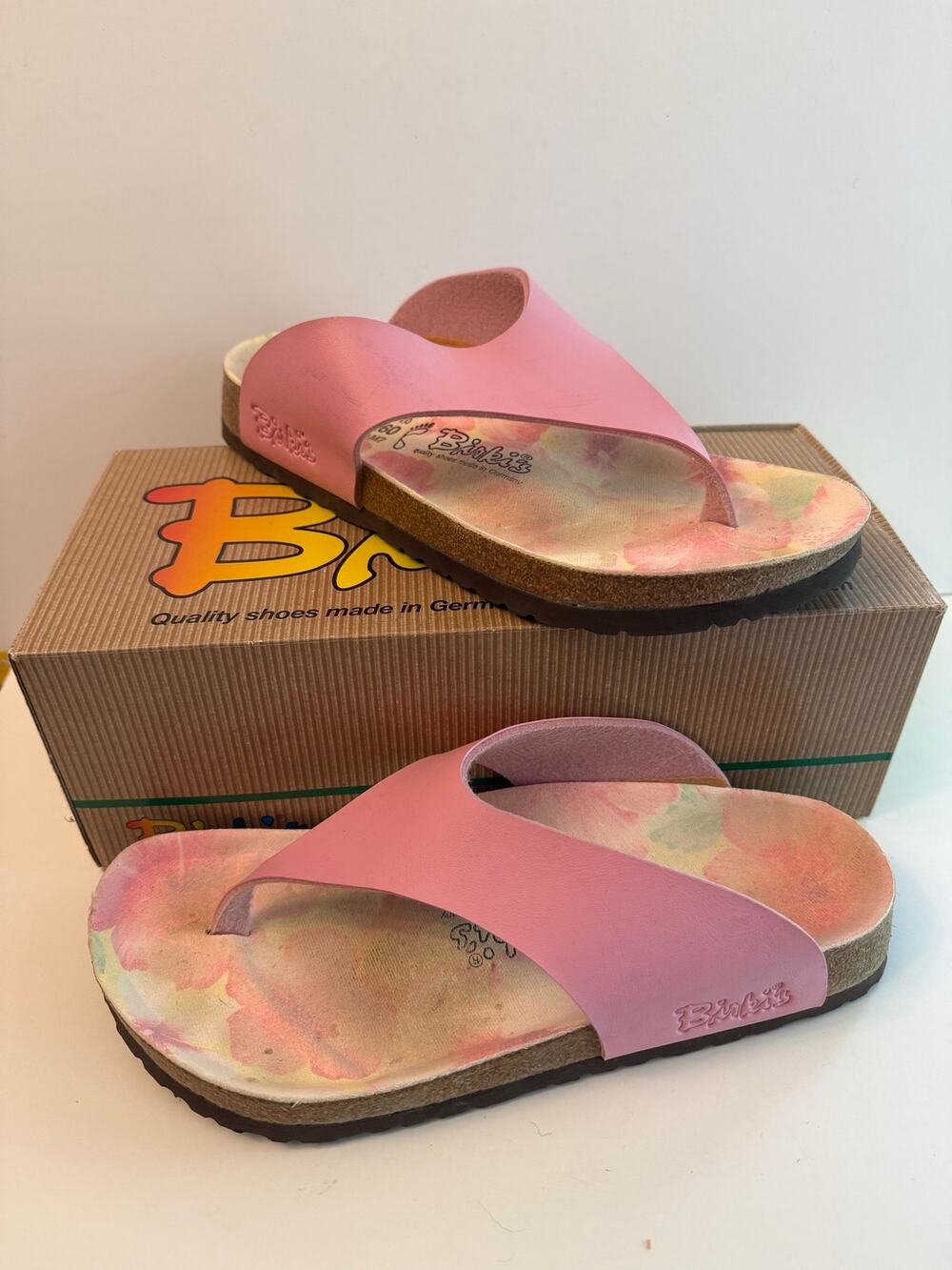 Birki’s by Birkenstock Maui Thong Sandals Women’s Size 9 EU 40 Pink Birko-Flor